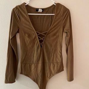 Small Seude Bodysuit